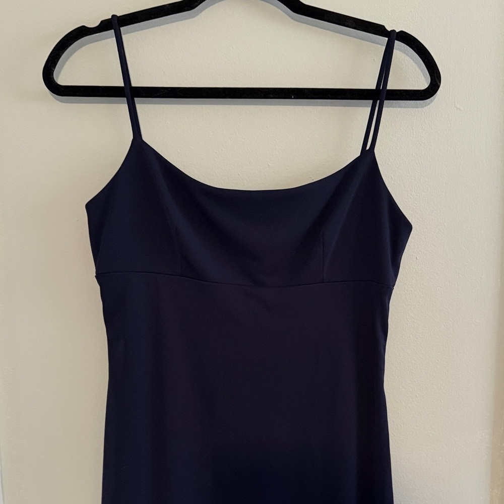 BCBG USA Elegant Black Spaghetti Strap Dress